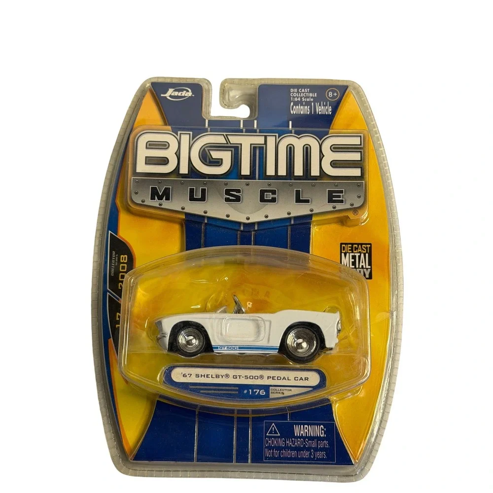 Jada Bigtime Muscle 67 Shelby GT-500 Pedal‎ Car White 1:64 Scale Diecast 2008
